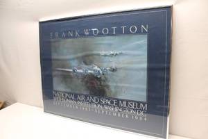 lot 75 image: Frank Wootton National Air and Space Museum Framed Poster