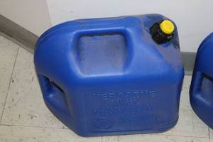 lot 127 image: Lot of 2 Blue Kerosene Containers