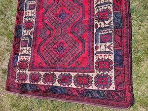lot 121 image: Vintage Afghan Oriental Rug Material