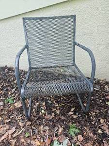 lot 37 image: Industrial Modern Patio Chair
