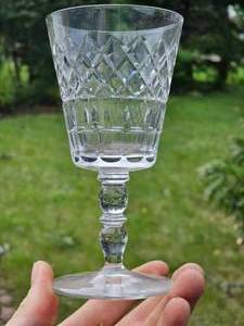 lot 46E image: Set of Vintage Bryce Diamond Cut Wine Glasses