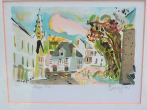lot 58C image: Alexandre Minguet - Signed Fine Art Print  - Plaza - 1100