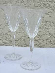 lot 148 image: Vintage Orrefors Fine Crystal Champagne Glass Set - (6)
