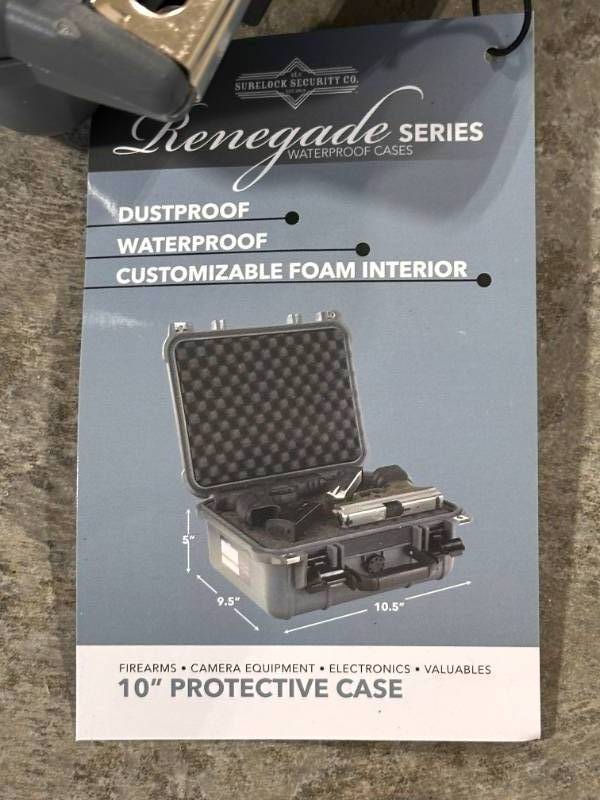 lot 8 image: Brand New Surelock Security Gun Case ($34 Retail)