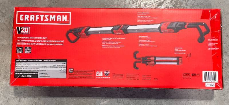 lot 11 image: Brand New Craftsman Automotive Hood Light ($119 retail)