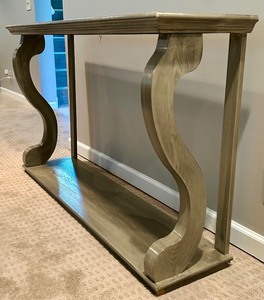 lot 107 image: Stylish Tall Grey Console Table