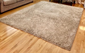 lot 52 image: Large 8 x 10 Grey Shag Rug