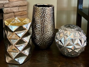 lot 56 image: Three Beautiful Silver Decorative Vases