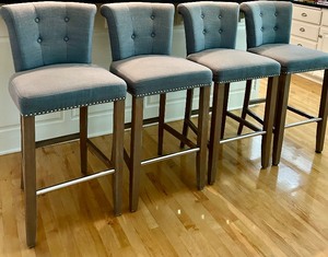 lot 57 image: Four Orient Express Bar Stools