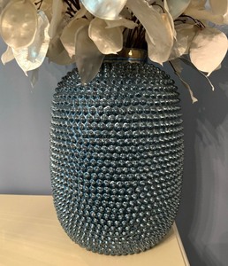 lot 23 image: Textured Vase with Decorative Stems