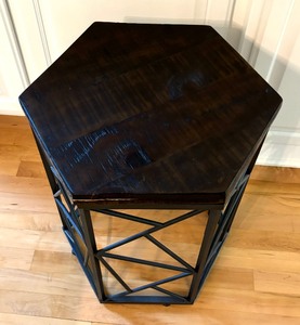 lot 30 image: Geometric Accent Table