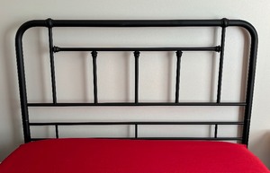 lot 72 image: Black Metal Bed Frame