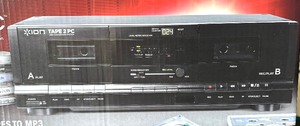 lot 124 image: New Ion Tape 2 PC Dual Cassette Deck with Digital Conversion