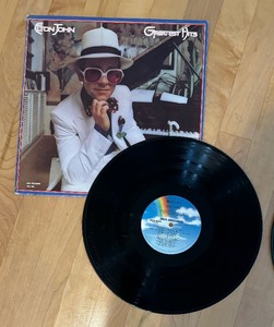 lot 39A image: Reg Strikes Back and Greatest Hits Record Albums by Elton John