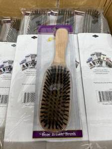 lot 13 image: MSRP $1000  2 Cases (72 each per case) NEW Toshicas Finest TF1001 Long Handle Boar Bristle Brush - One Box Is Open & Does Not Look Full