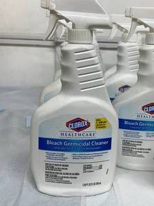 lot 27 image: Lot of 48 NEW Clorox Healthcare 22 fl. oz. Bleach Germicidal Cleaners