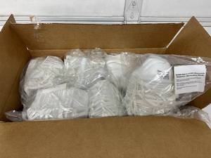 lot 50 image: MSRP $200  Lot Of 140 NEW Honeywell DC300N95 NIOSH Approved N95 Disposable Respirators -These&nbspmasks come equipped with a strong & rigid outer shell that prevents the mask from collapsing in high humidity or moist environments