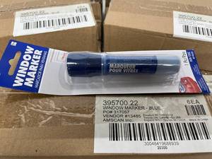 lot 85 image: MSRP $480  12 Cases (6 markers per case) NEW Amscan Non-Toxic&nbspWindow Glass Washable Markers - Vibrant Blue Color - Perfect for Artsy Fun, Decorations, and Messages