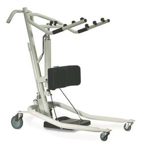 lot 3 image: MSRP $1200&nbspInvacare Get-U-Up Hydraulic SitToStand-Up Lift 350 lb Cap. Ideal For Users Who Need Rehabilitation Support Or Can Bear Partial-Weight -Move Patients SmoothlyQuickly From BedChair Onto Toilet Etc. See Youtube For How It Works