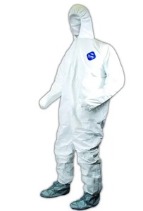 lot 48 image: MSRP $500 Lot of 64 NEW Dupont Tyvek&nbspDisposable Hooded Protective Coveralls & Boot Covers -&nbspApplications include lead and asbestos abatementremediation, general maintenanceoperations, spray painting, general clean-up
