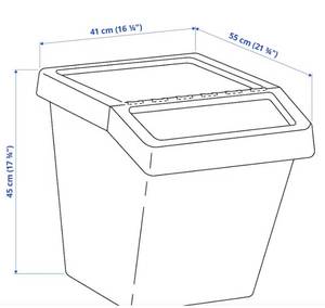 lot 68 image: MSRP $160  Lot of 8 Ikea Sortera Plastic Stackable Recycling Bins with Lids, White,16 gallon Storage Containers - Excellent Condition Very Clean