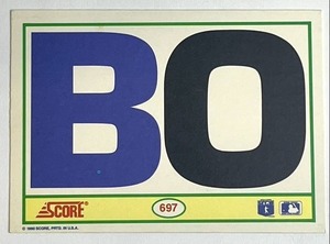 lot 34 image: 1990 Score BO Bo Jackson #697 - Shipping Available