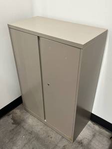 lot 70 image: Used Steelcase Metal Storage Cabinet (36 W x 52.5 T x 18 D) - No Shipping.  Bring Help to Remove
