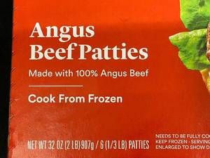 E - Good & Gather Angus Beef Patties Frozen 6-Pack