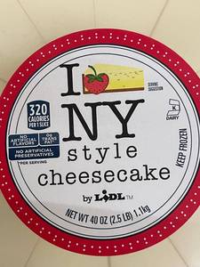 L - Lot of 2 Lidl NY Style Cheesecake 40oz Each