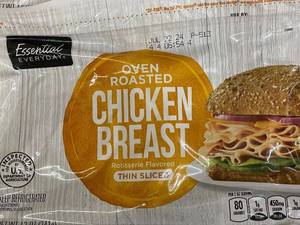 J - Bulk Lot of Essential Everyday Oven Roasted Chicken Breast - Thin Sliced
