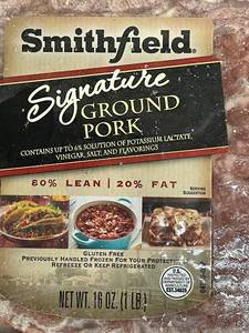 C - Smithfield Signature Ground Pork Pack - 4 Packs, 16 oz each