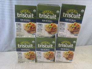 (C-2) 6 Boxes Organic Triscuit Orig...