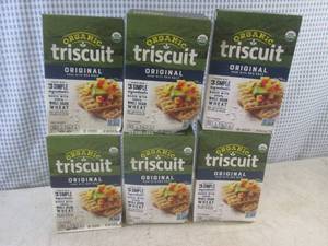 (C-2) 6 Boxes Organic Triscuit Orig...