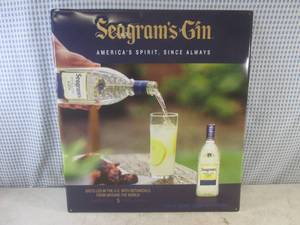 (FS) Seagrams Gin Tin Bar Sign 18...