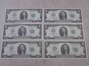 (CNTR) 6 Uncirculated Sequential $2...