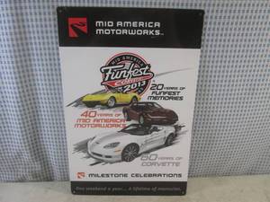 (G-1) 60 Years of Corvette Tin Sign...