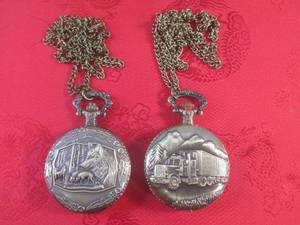 (CNTR) 2 Pocket Watches - Wolves an...