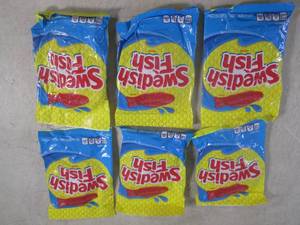 (B-3) 6 Bags Swedish Fish Candy 8oz...