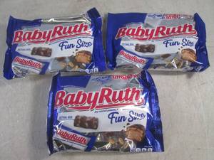 (B-1) 3 Bags of Baby Ruth Fun Size ...