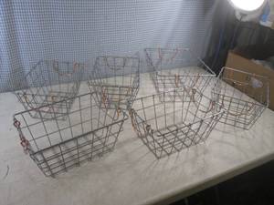 (D-3) 6 Wire Baskets - 5  11 x 8...