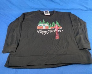 Womens State of Mine Christmas Long Sleeve Shirt Size XL New with Tag