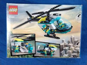 LEGO City Emergency Rescue Helicopter Building Kit 60405, New