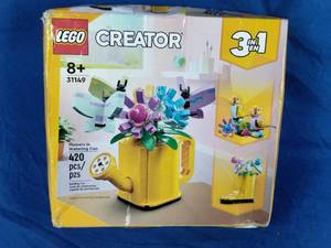 LEGO Creator 3 in 1 Flowers in Watering Can Building Toy 31149, New