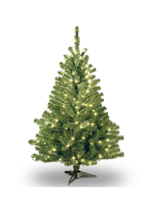 National Tree Company 4 Kincaid Spruce Tree with Clear Lights