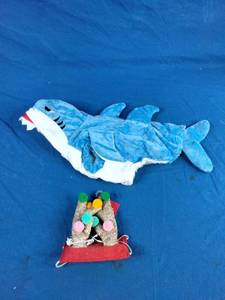 Dog Halloween Costumes Shark and Wondershop Antlers