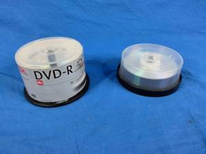 2 Partial Stack of DVD Discs Memorex DVD-R RW and Nexxtech DVD