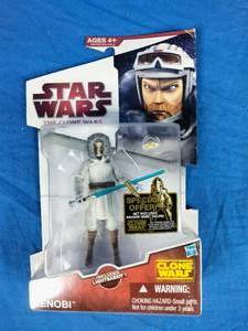 Hasbro Star Wars The Clone Wars Obi-Wan Kenobi Action Figure CW48 2009 Winter
