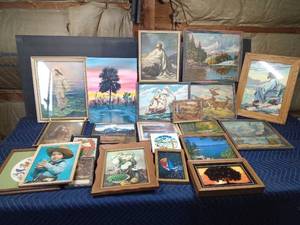 lot 46 image: Lot of paintings and pictures