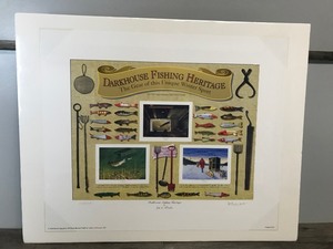 lot 21 image: Les C. kouba Signed & Numbered Print - Darkhouse Fishing Heritage 8705000