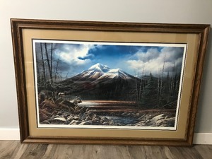 lot 24 image: Terry Redlin Framed - Signed & Numbered Print - The Masters Domain 7522400